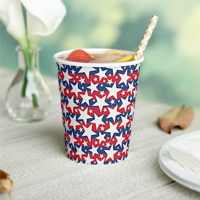 Stars and stripes  paper cups (Insitu)