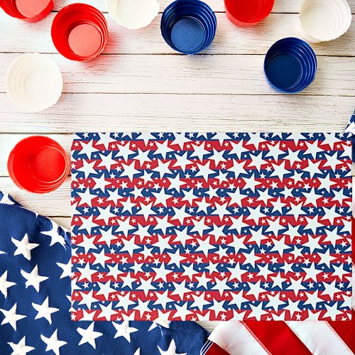 Stars and stripes paper placemats