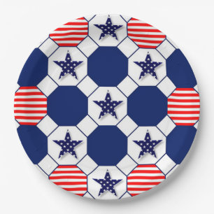 Stars and Stripes Paper Plates