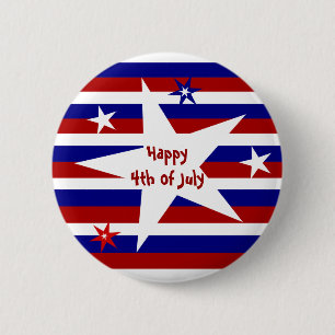 Stars and Stripes Party Button