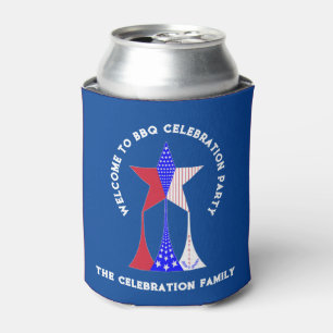 Stars and Stripes Patriot Can Cooler