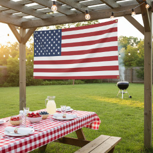Stars and Stripes Patriot Display Banner