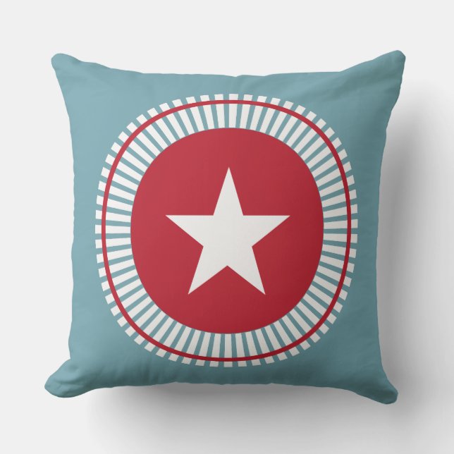 Stars and Stripes Patriotic 4th of July Pillows (Front)