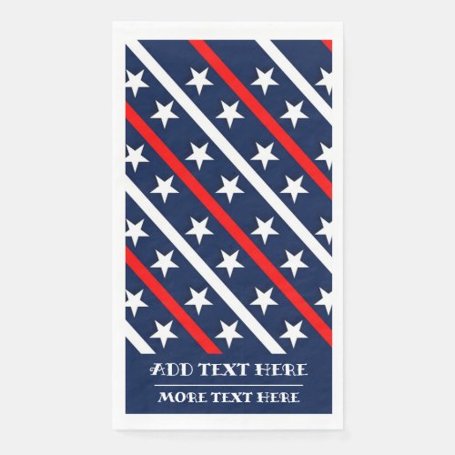 Stars and Stripes Patriotic USA FLAG   Paper Guest Towels