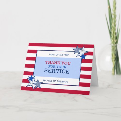 Stars and Stripes Patriotic Veteran Service Modern