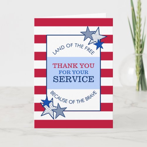 Stars and Stripes Patriotic Veteran Service Modern