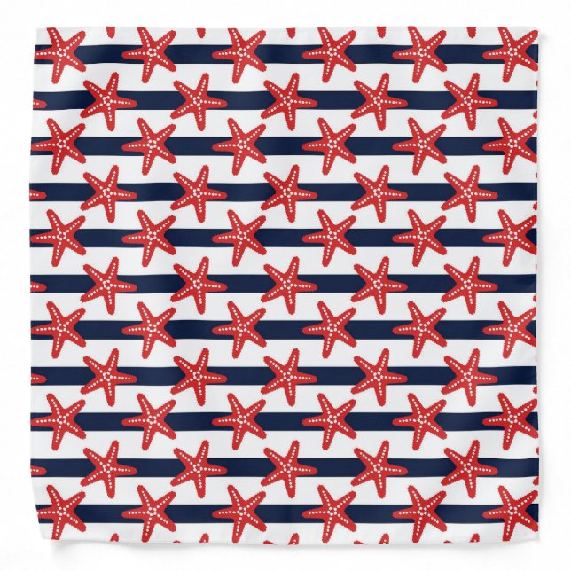 Stars And Stripes Pattern Bandana (Front)