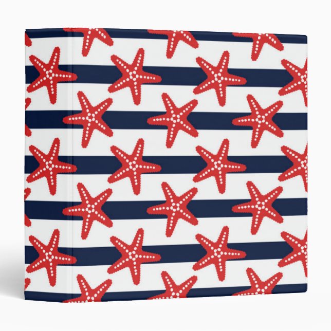 Stars And Stripes Pattern Binder (Front/Spine)
