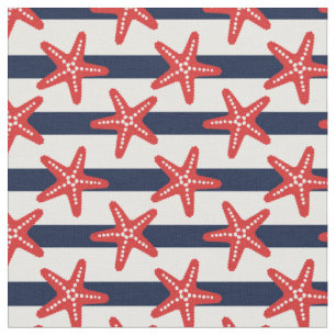 Stars And Stripes Pattern Fabric