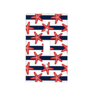 Stars And Stripes Pattern Light Switch Cover