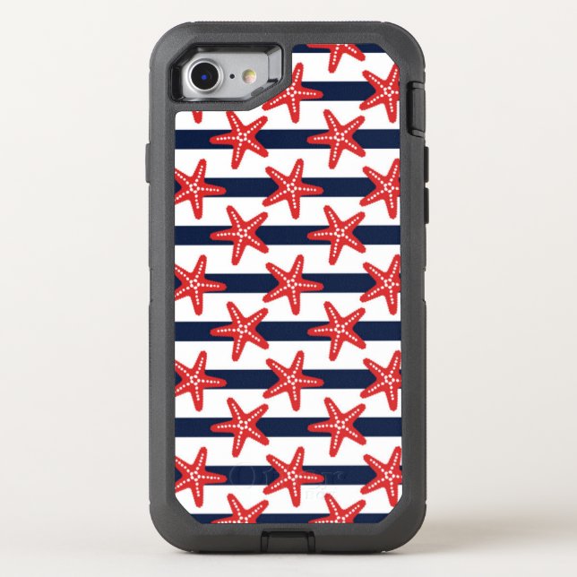 Stars And Stripes Pattern Otterbox iPhone Case (Back)