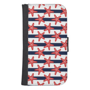 Stars And Stripes Pattern Wallet Phone Case For Samsung Galaxy S4