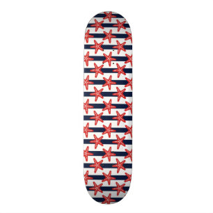 Stars And Stripes Pattern Skateboard Deck