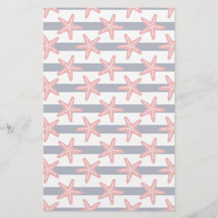 Stars And Stripes Pattern Stationery