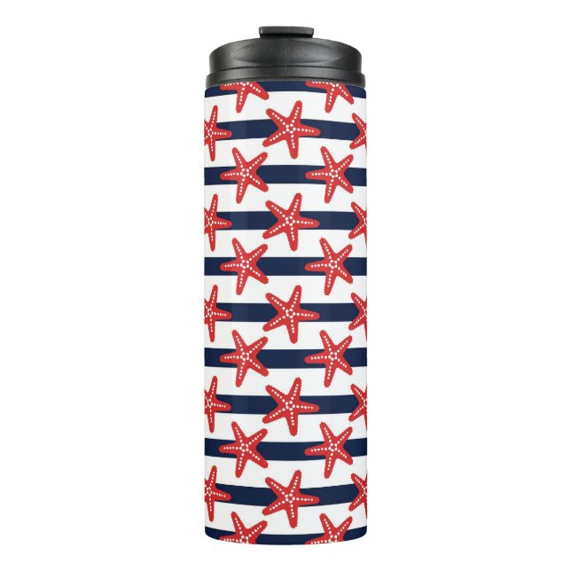 Stars And Stripes Pattern Thermal Tumbler (Front)