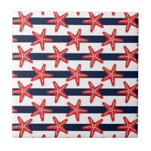 Stars And Stripes Pattern Tile