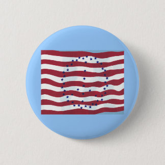 Stars and Stripes Peace Sign Flag Buttons