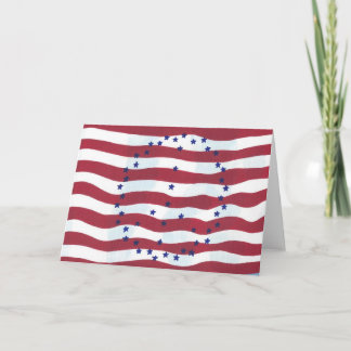 Stars and Stripes Peace Sign Flag Greeting Cards