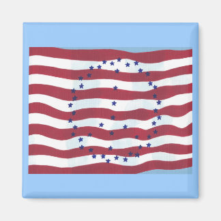 Stars and Stripes Peace Sign Flag Magnets