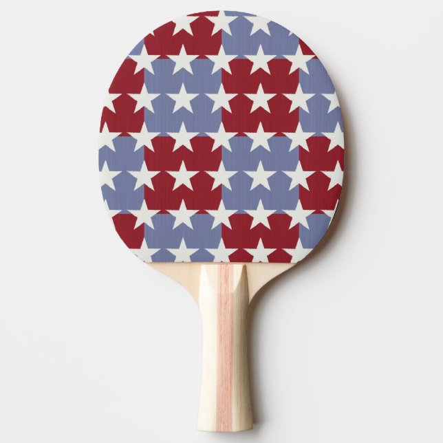 Stars and Stripes Ping-Pong Paddle (Front)