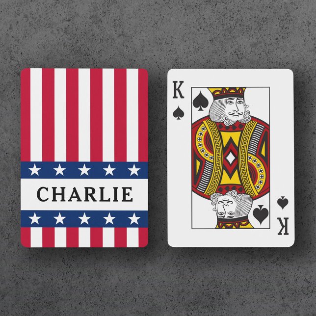 Stars and stripes playing cards (Stars and stripes playing cards)