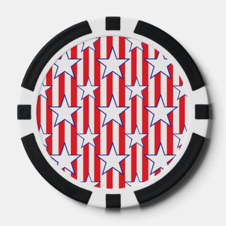 Stars And Stripes Poker Chips