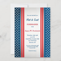 Stars and Stripes Political Fundraiser Invitation
