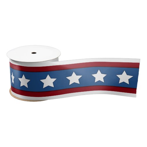 Stars and Stripes red white blue ribbon