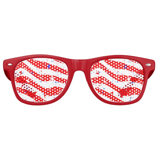 Stars and Stripes Retro Sunglasses | Zazzle.com
