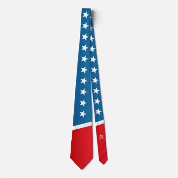 Stars And Stripes Rise Necktie Design by MyBindery at Zazzle