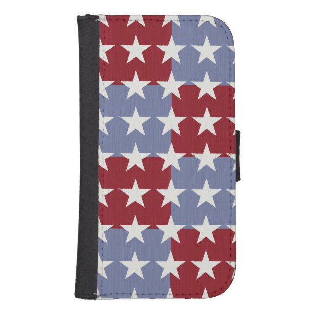 Stars and Stripes Samsung Galaxy Wallet Case (Front)