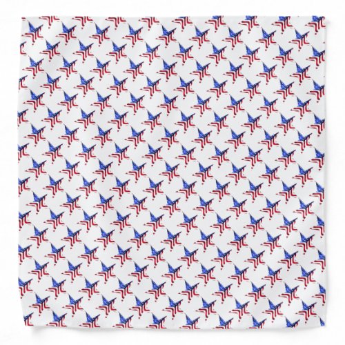 Stars and Stripes Star Design Bandana