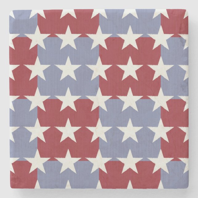 Stars and Stripes Stone Coaster (Front)