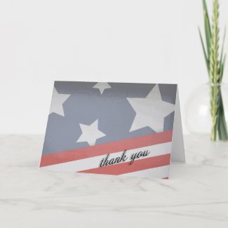 Stars and Stripes Thank You Card