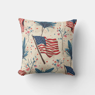 Stars and Stripes Throw Pillow