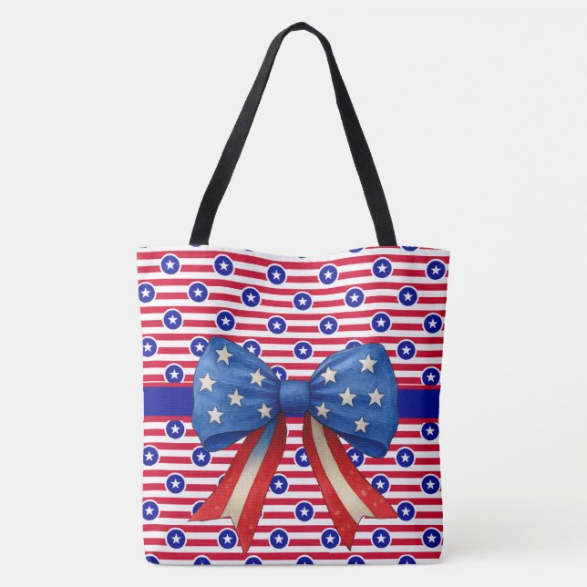 Stars And Stripes Tote Bag (Back)