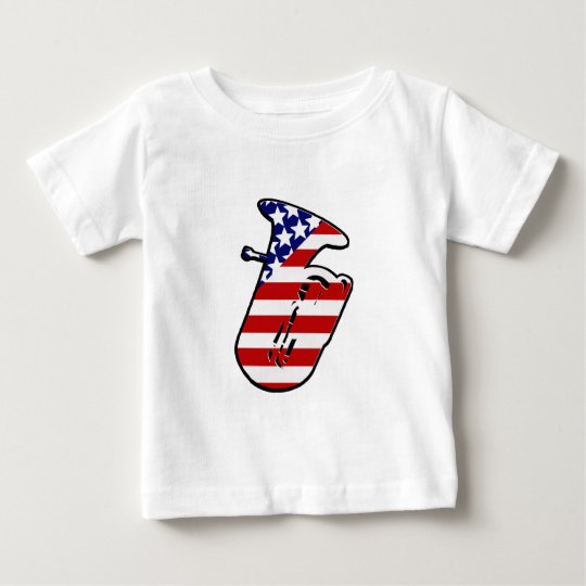 Stars and Stripes Tuba Baby T-Shirt