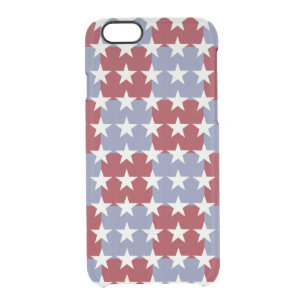 Stars and Stripes Clear iPhone 6/6S Case