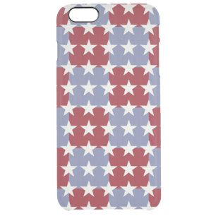 Stars and Stripes Clear iPhone 6 Plus Case