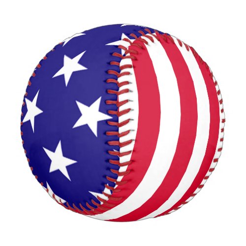 Stars And Stripes US Flag Design Baseball