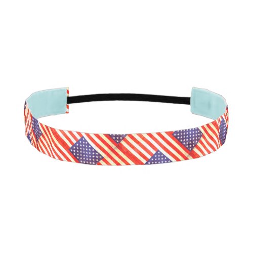 stars and stripes US flag patterned hairband Athletic Headband