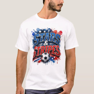 Stars and Stripes - US Soccer Culture T-Shirt