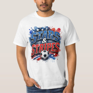 Stars and Stripes - US Soccer Culture T-Shirt