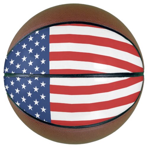 Stars And Stripes USA American Flag Patriotic Basketball