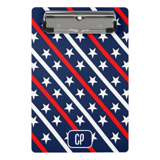 Stars And Stripes  USA Flag Custom Mini Clipboard (Front)