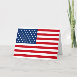 Stars and Stripes USA Holiday Card
