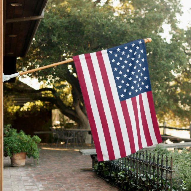 Stars and Stripes USA House Flag (In SItu)