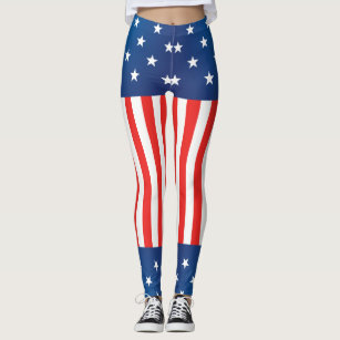 United States Of America Flag Yoga Leggings / Stars And Stripes