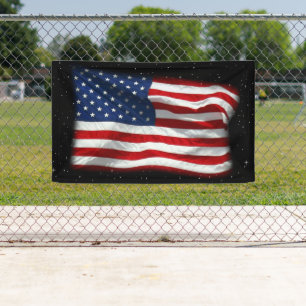 Stars and Stripes USA Patriotic American Flag Banner