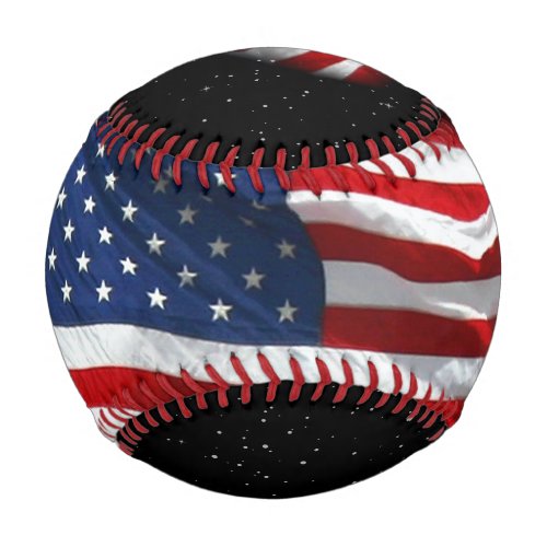 Stars and Stripes USA Patriotic American Flag Baseball